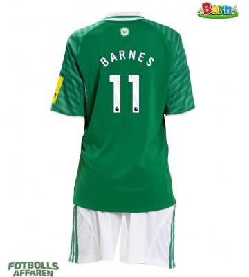 Newcastle United Harvey Barnes #11 Bortaställ Barn 2025-26 Kortärmad (+ Korta byxor)